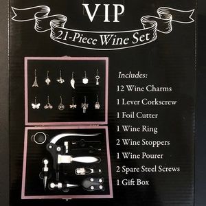 New In Box 21-Piece Wine Set